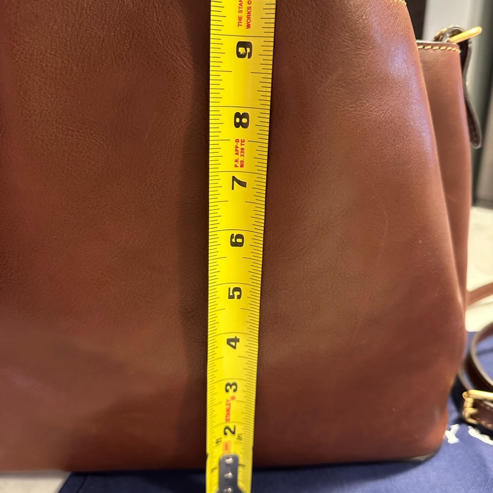 Dooney & Bourke Florentine leather Barlow Satchel Crossbody handbag purse - Picture 12 of 13